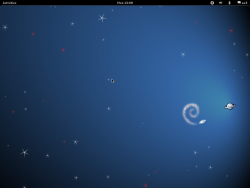 Gnome Shell default look on Debian