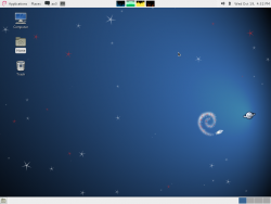 Gnome 3 fall-back mode rethemed to have a light panel