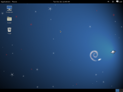 Gnome 3 fall-back mode default look on Debian