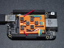 Navigation keypad with BeagleBone Black